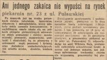Ani zakalca, 1953