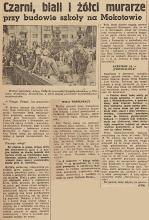 Czarni, biali i żółci, 1955