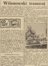 Wilanowski tramwaj, 1957