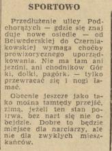 Ani jezdni, ani chodników, 1958