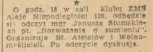 Rozważania o sumieniu, 1958