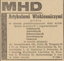MHD poleca, 1958